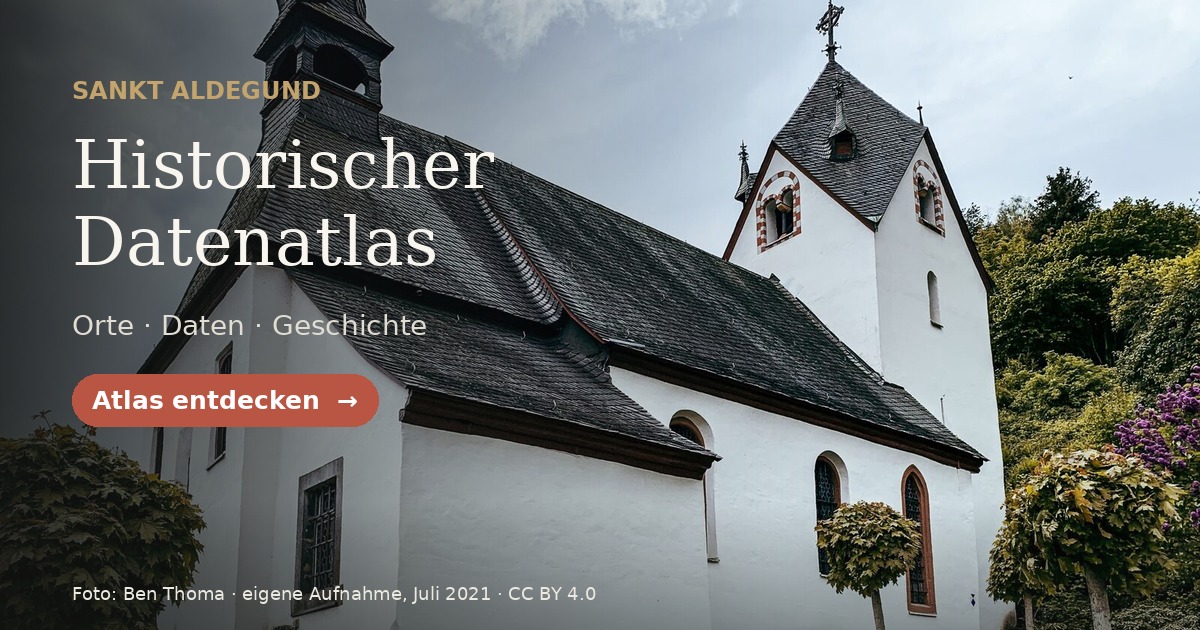 Key Visual des Historischen Datenatlas Sankt Aldegund